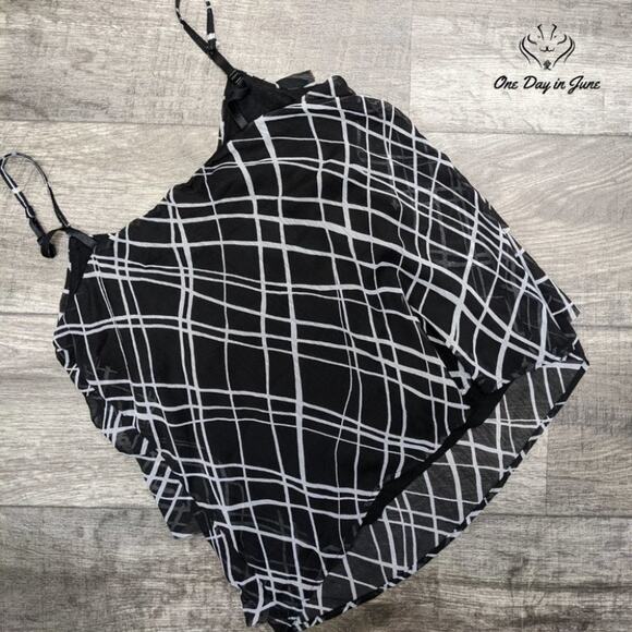 New York & Company Sheer Layered Tank Top Size M - Picture 5 of 5